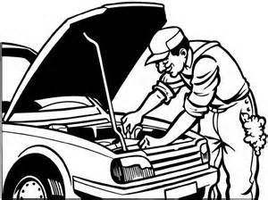 300x224 Car Repair Mechanic Colouring Pages Teaching Ideas