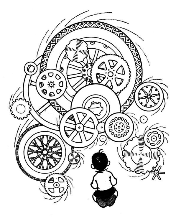 597x750 Free Mechanics Coloring Pages Steam Punk Alterd Books, Atc'S