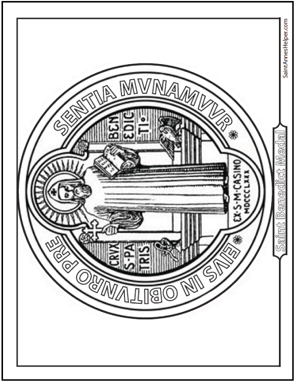 590x762 Saint Benedict Quotes And Coloring Pages Saints, Nicene Creed