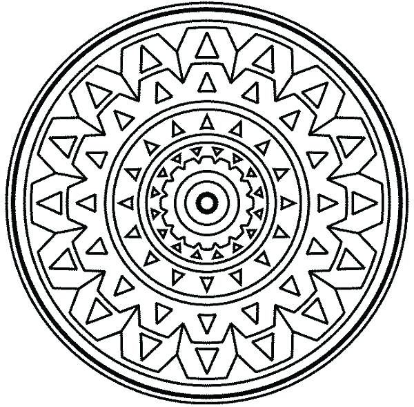 600x589 Printable Medallion Coloring Pages 33200