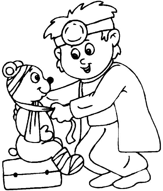 562x660 Doctor Coloring Pages For Kids
