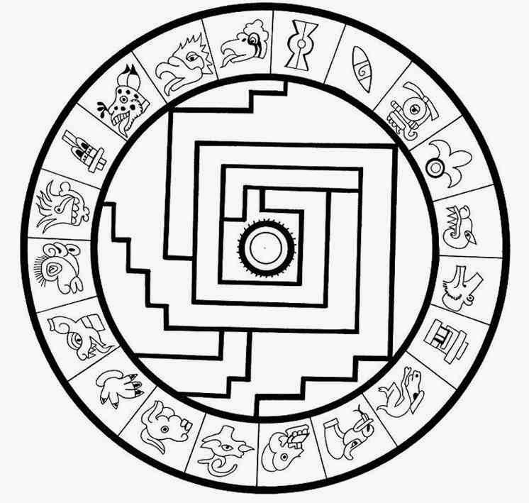 746x709 Indian Aztec Mandala Coloring Pages Worksheet