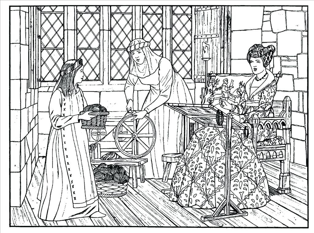1023x760 Medieval Coloring Pages For Adults Best Images On Books Printable