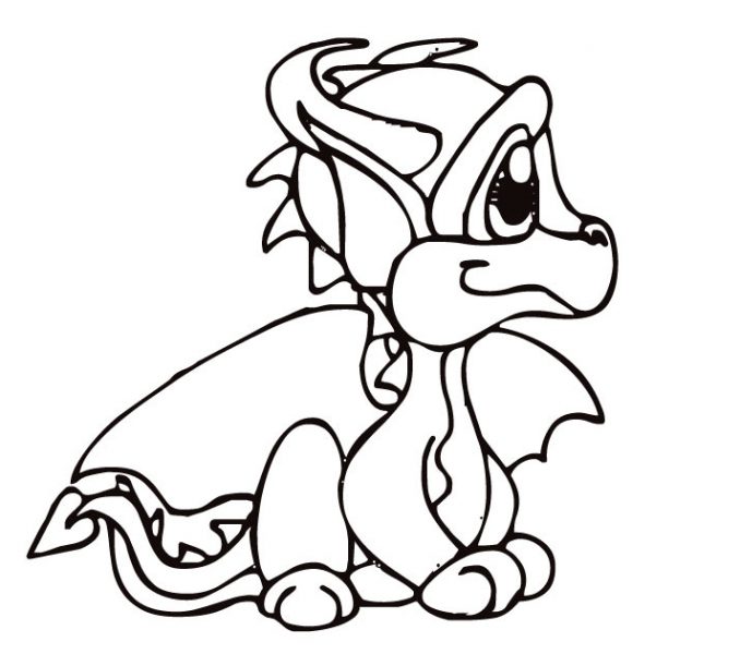 678x600 Medieval Dragon Coloring Pages