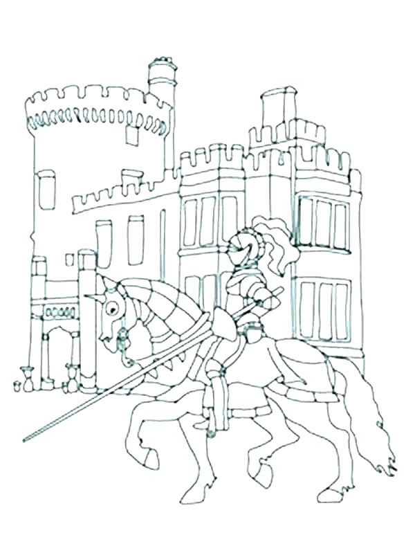Medieval Knight Coloring Pages