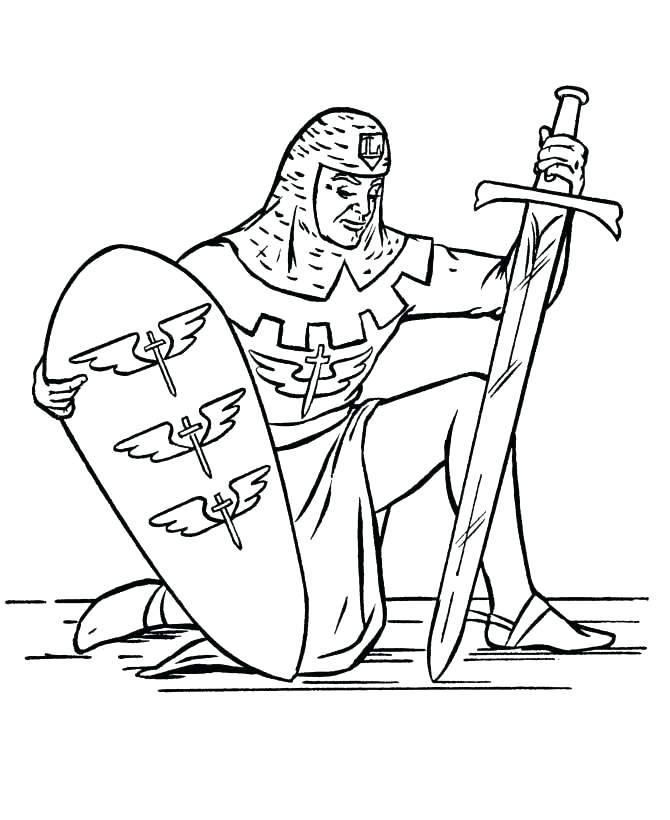 Medieval People Coloring Pages