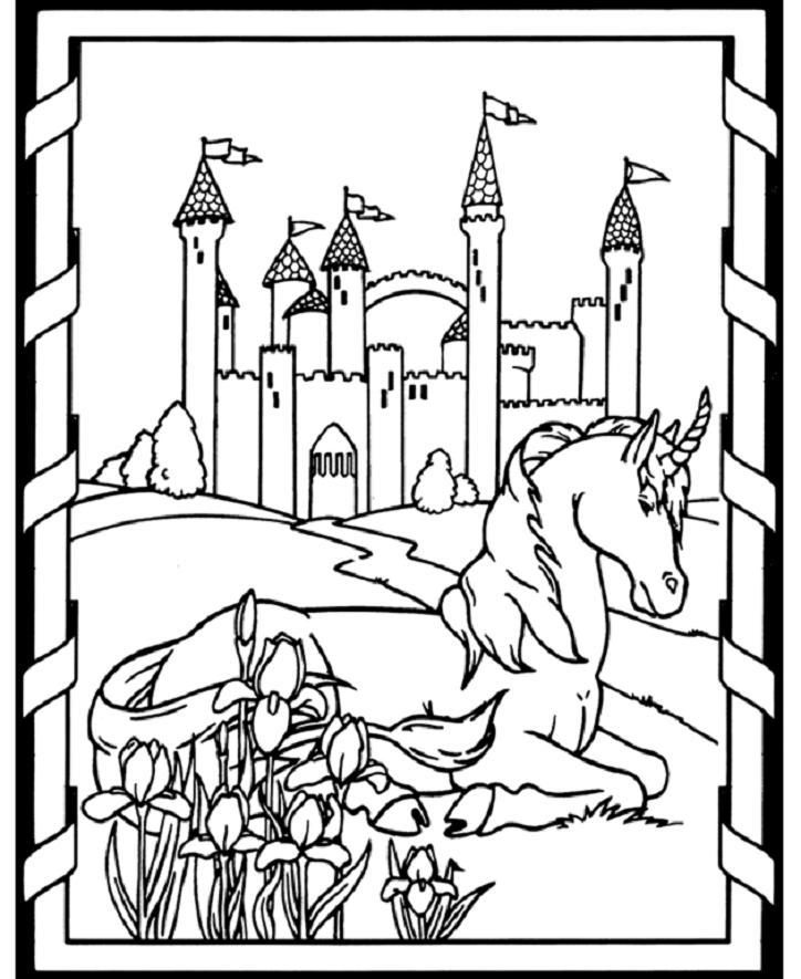 724x885 Printable Medieval Coloring Pages