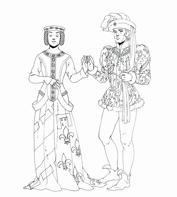 600x668 Medieval Coloring Pages Pictures Me Val Princess Coloring Pages Me