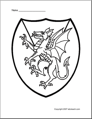 304x392 Medieval Classroom Theme Of 1 Coloring Page Medieval Shield