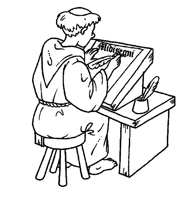 601x650 Middle Ages Coloring Page 6