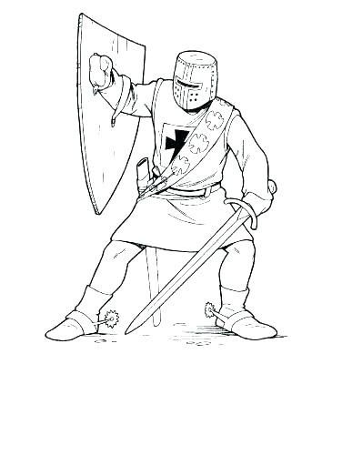 376x500 Coloring Pages Of Medieval Times