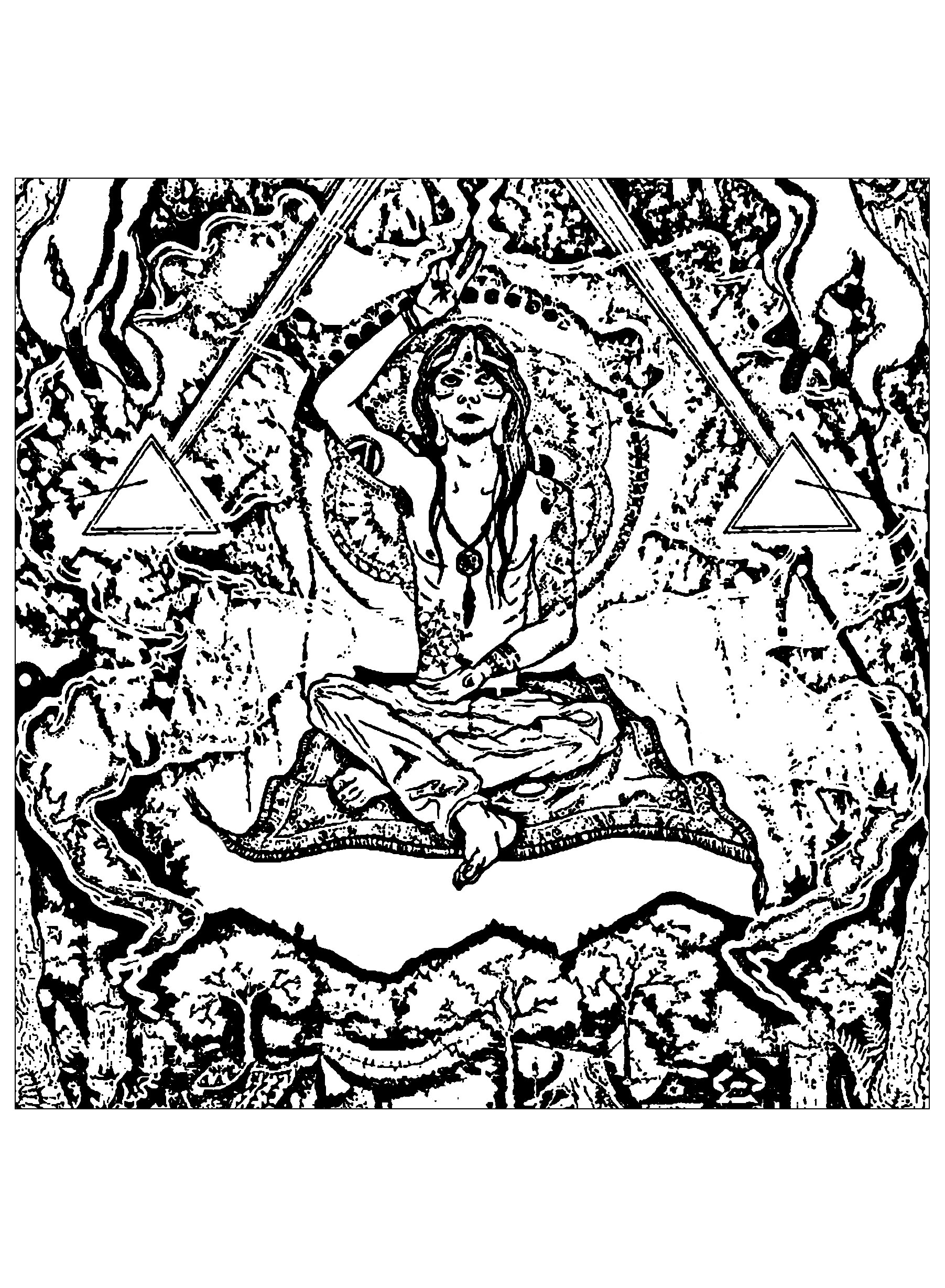 1803x2458 Psychedelic Meditation Illuminati Symbols