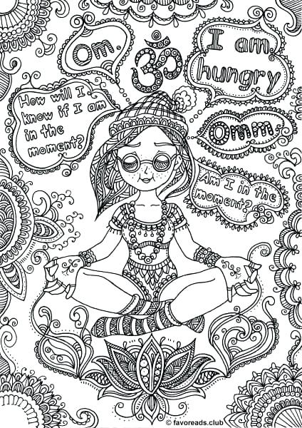 424x600 Amazing Meditation Coloring Pages And Adventure Meditation Adult