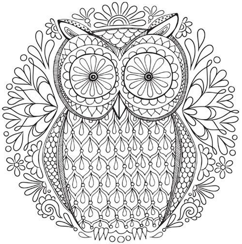 500x504 Meditation Coloring Pages Free Inspirational Free Owl Nature