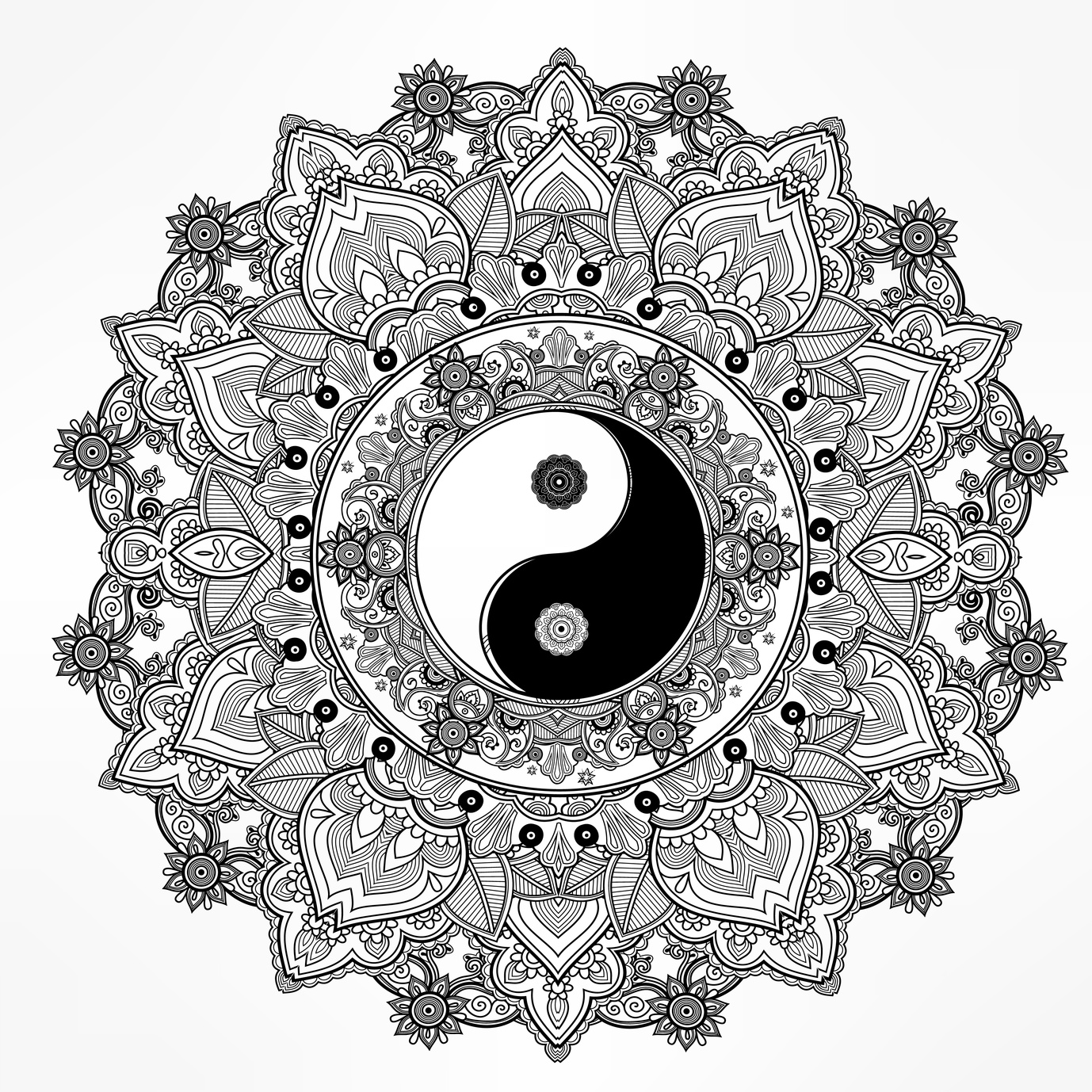 1378x1378 These Printable Abstract Coloring Pages Relieve Stress And Help