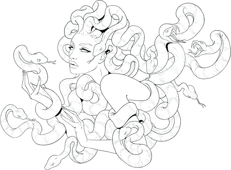 750x552 Medusa Coloring Pages Medusa Coloring Pages Gods Coloring Pages