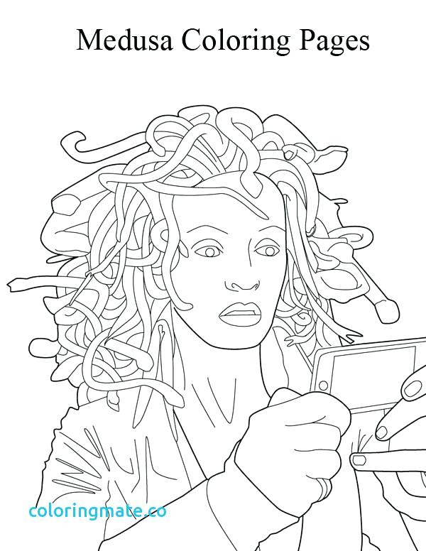 600x776 Medusa Coloring Pages Mythical Printable Medusa Coloring Pages