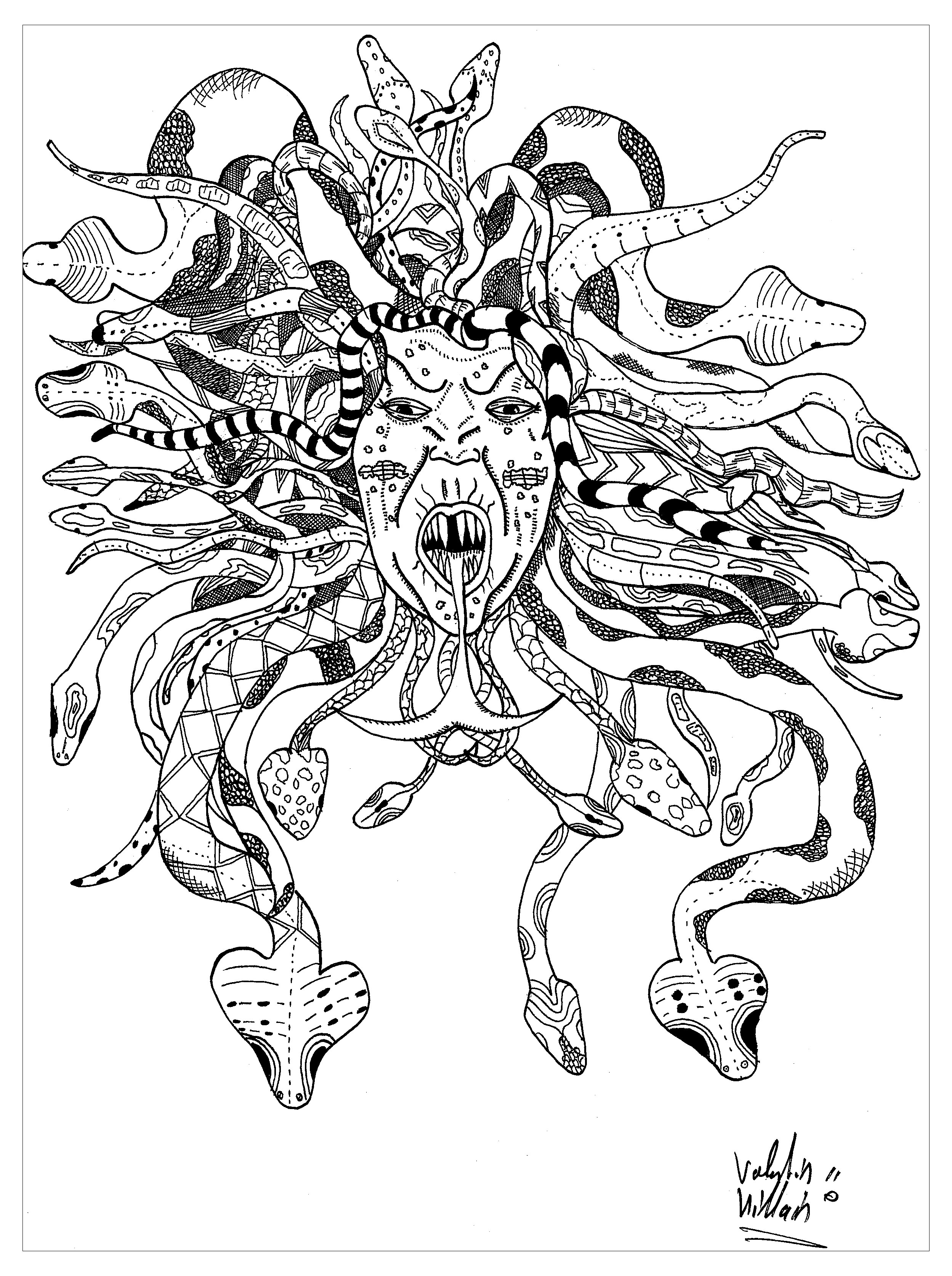 2498x3348 Medusa By Valentin
