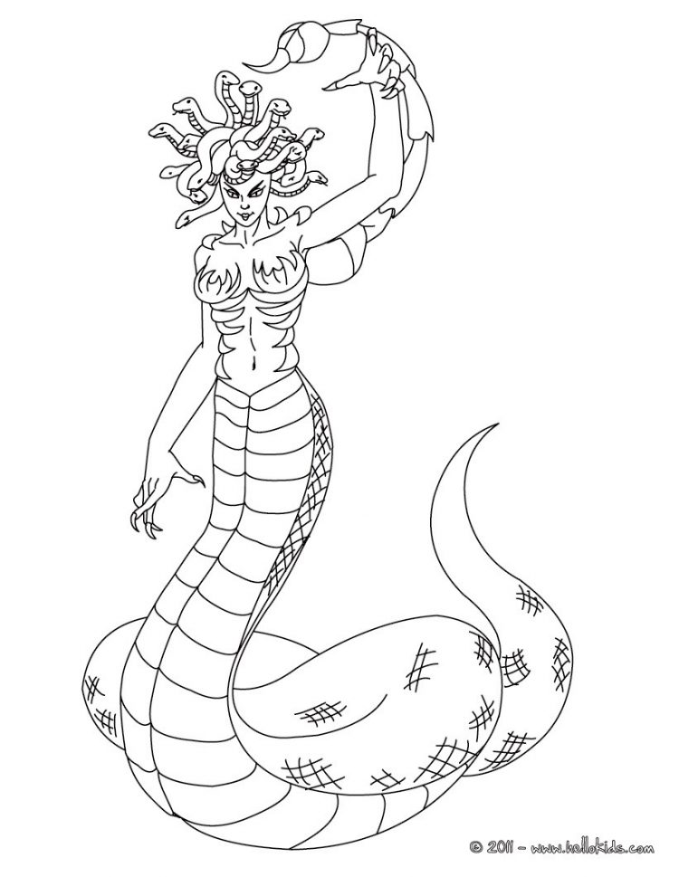 750x969 Coloring Medusa Coloring Pages Images With Greek Mythology