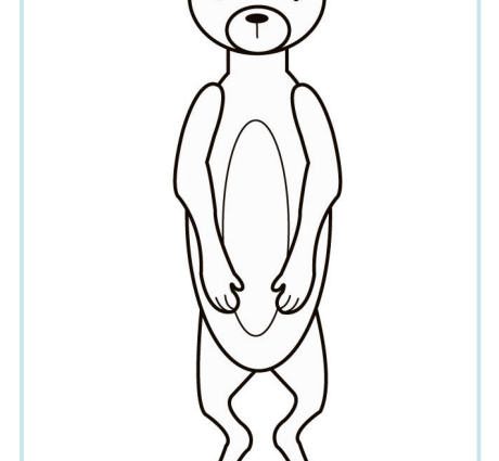 460x425 Www.activityvillage.co.uk Colouring Pages Meerkat Colouring Page
