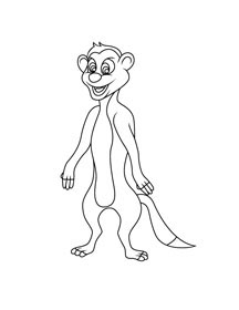 216x280 Meerkat Coloring Page Online Coloring