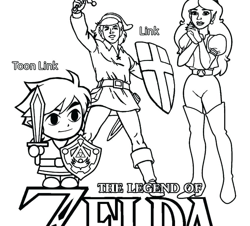 850x768 Awesome Link Coloring Pages To Print Or Link Meeting Coloring