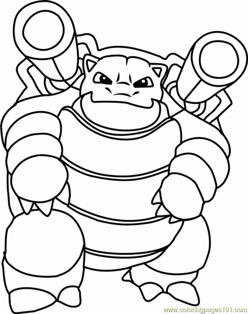 809x1024 Mega Blastoise Coloring Pages Pokemon Cartoons Page Stock Photos