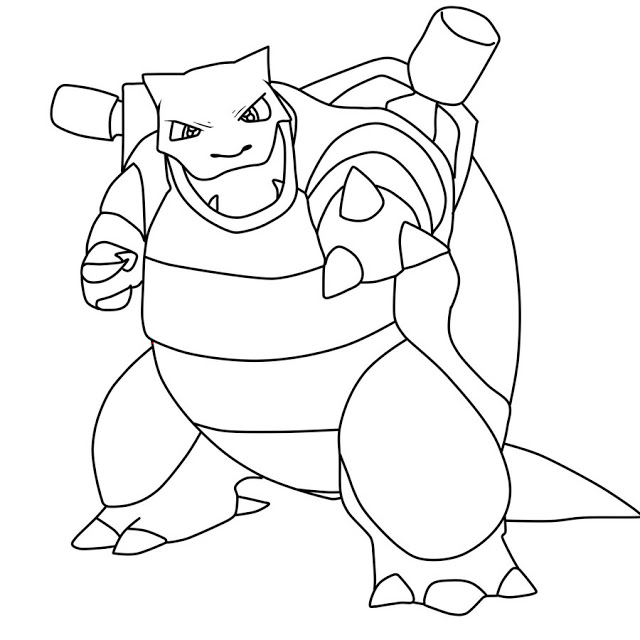 640x640 Pleasant Idea Pokemon Coloring Pages Mega Blastoise