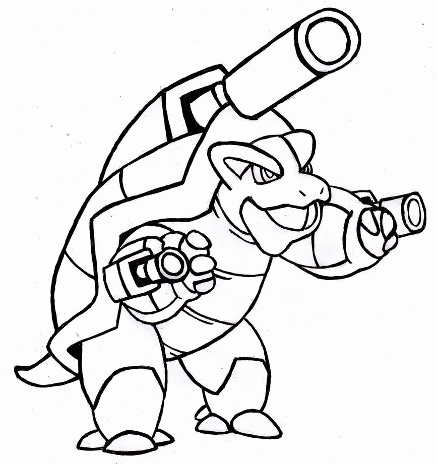 867x921 Pokemon Blastoise Coloring Page Collection Mega Blastoise Ex