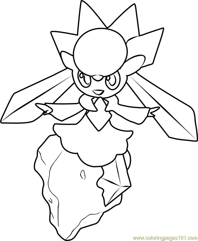 656x800 Mega Diancie Coloring Pages Coloring Pages Mega Evolved Pokemon