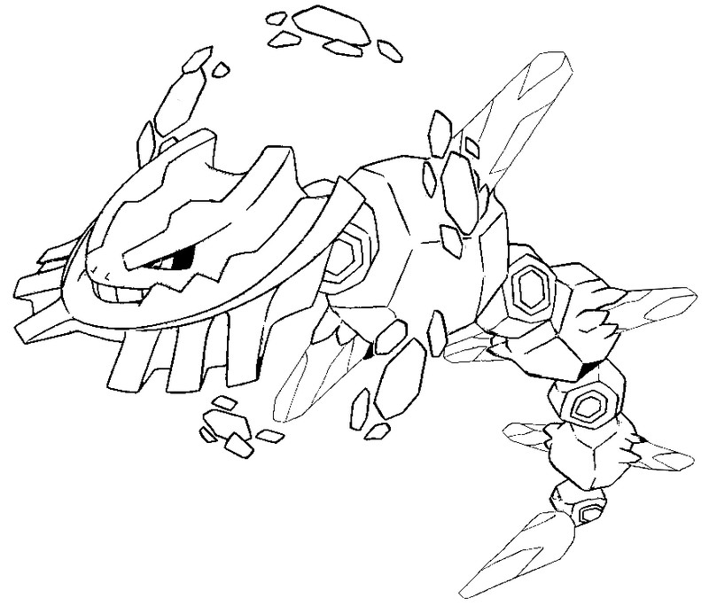 800x684 Coloring Page Mega Evolved Pokemon Mega Steelix 208 208