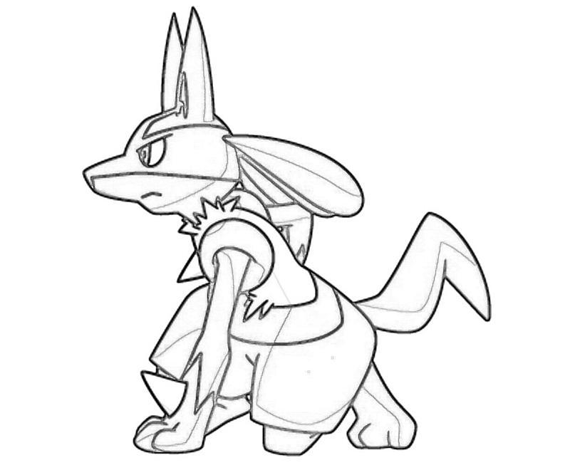 800x667 Mega Lucario Pokemon Coloring Pages