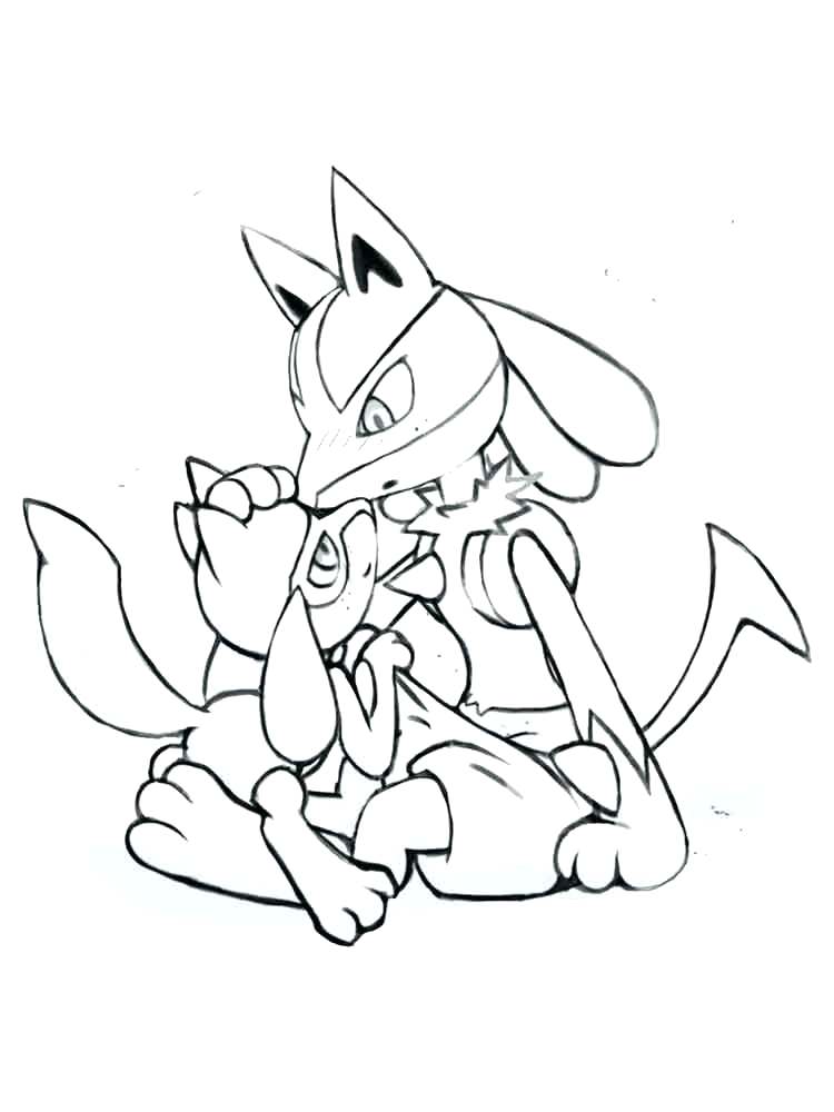 750x1000 Pokemon Coloring Pages Mega Lucario Page X Pixels