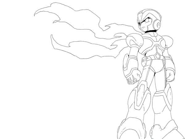 600x450 Megaman X Coloring Page Free Download
