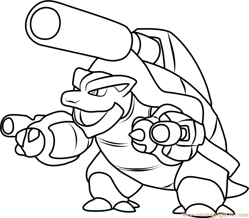 800x700 Pokemon Coloring Pages Mega Blastoise