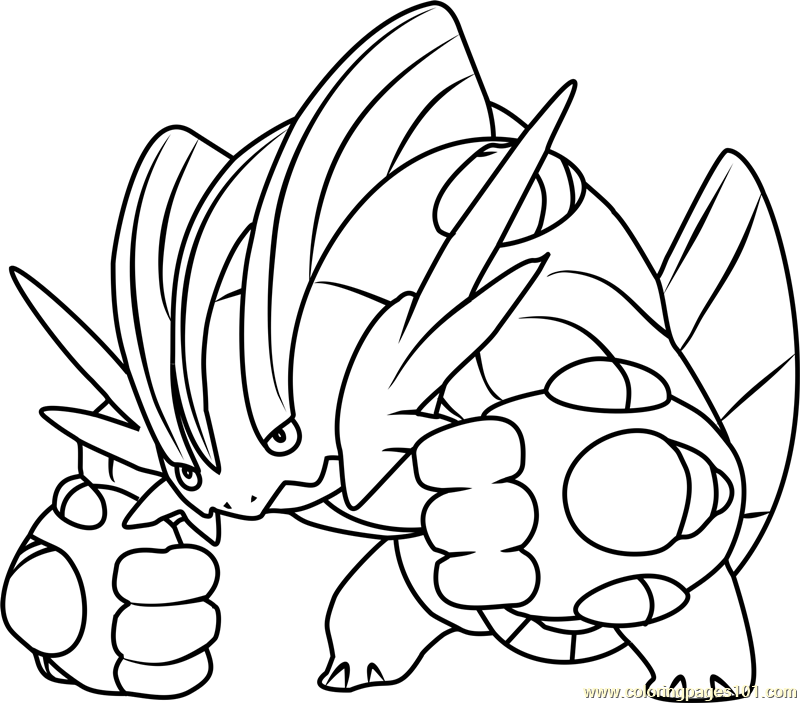 800x703 Mega Swampert Pokemon Coloring Page