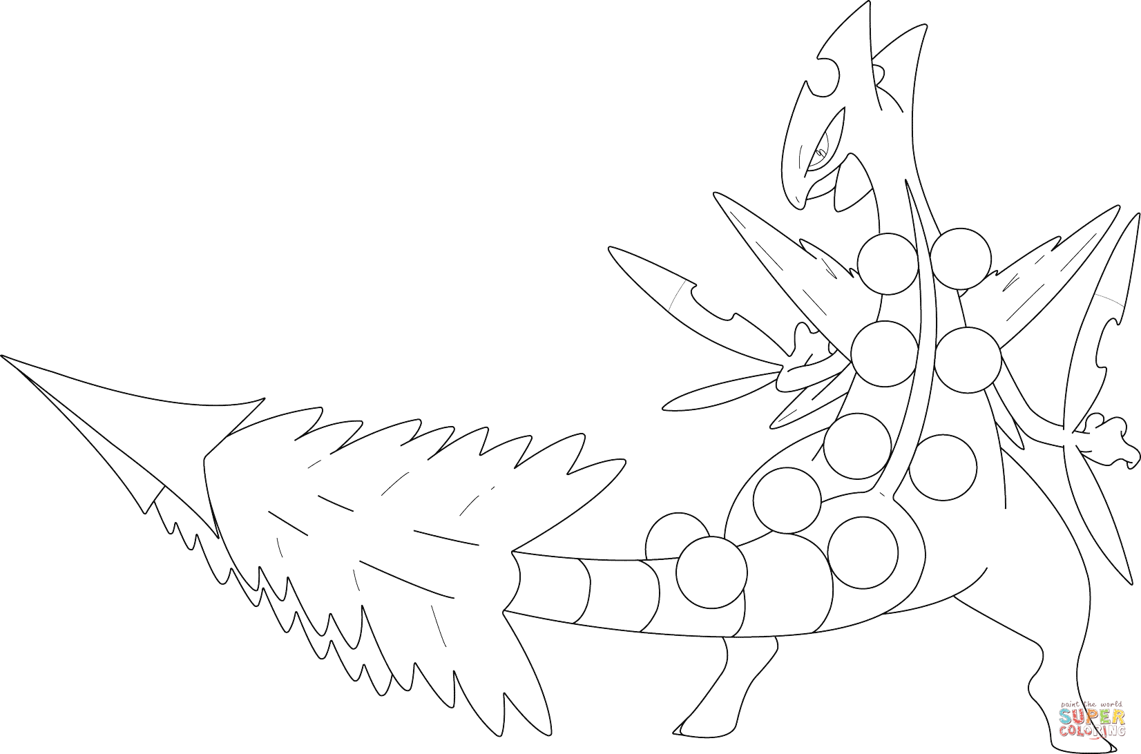 1652x1092 260 Mega Swampert Pokemon Coloring Page With Pages