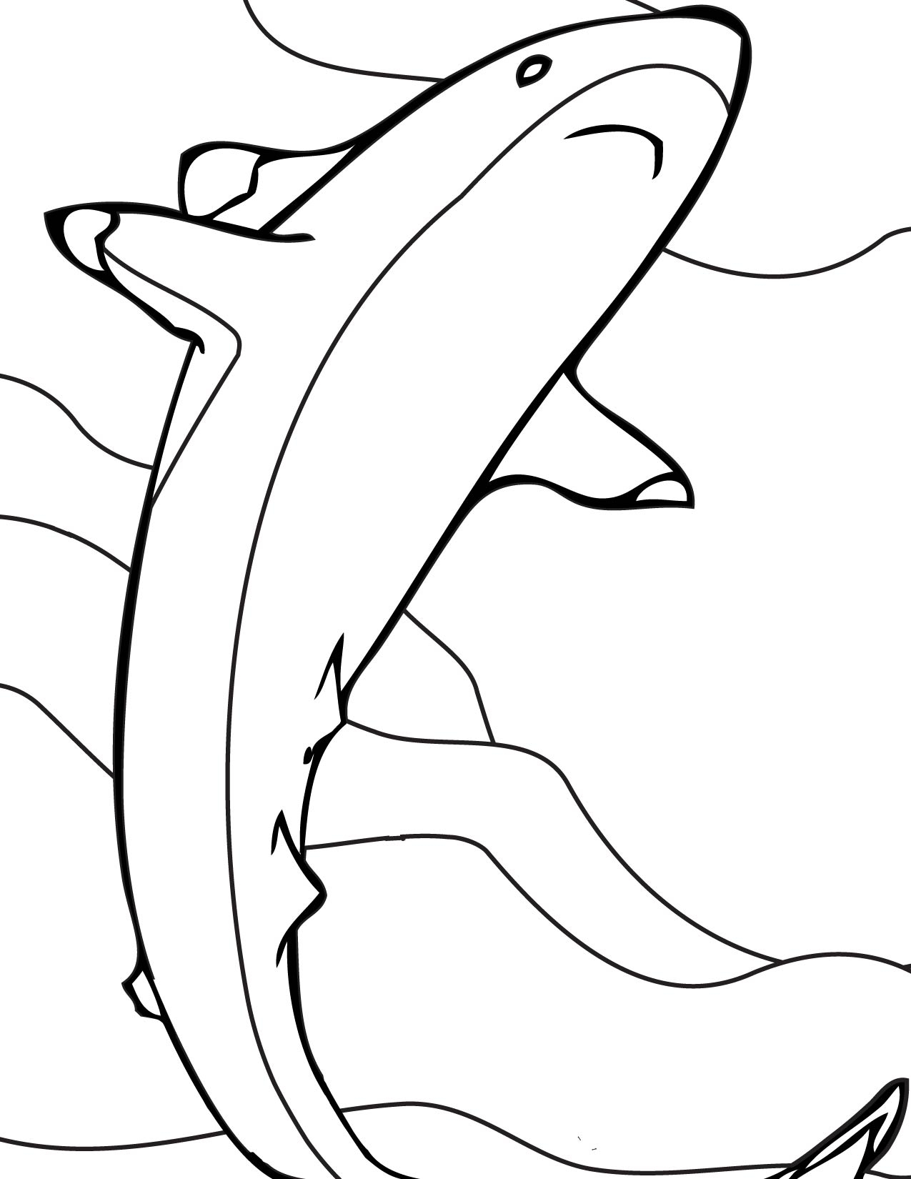 1275x1650 Cool Shark Coloring Pages To Print Coloring Pages Amp Coloring Books