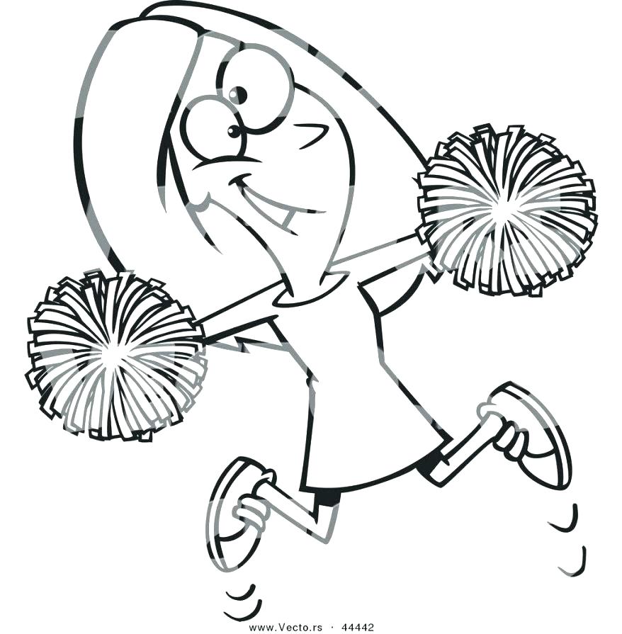 878x895 Cheerleading Coloring Pages Megaphone Coloring Pages Cheerleading