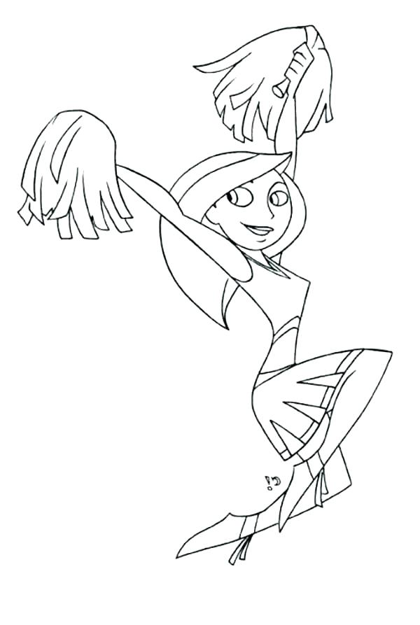 600x893 Cheerleading Coloring Sheets Megaphone Coloring Pages Images