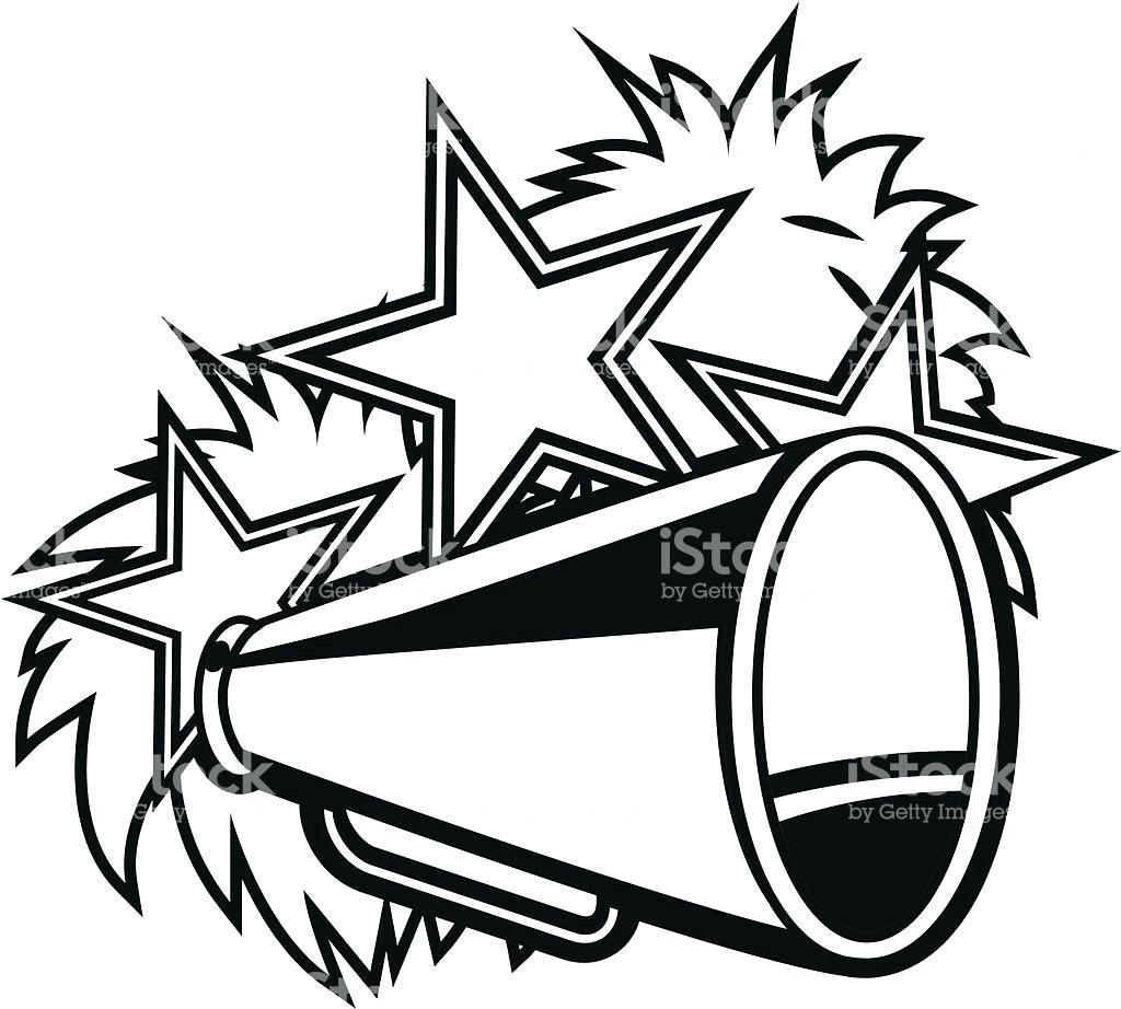 1024x922 Cheerleading Megaphone Coloring Pages Cheerlea