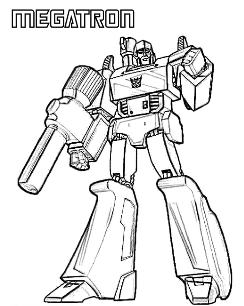 485x609 Transformers Megatron Coloring Page Amp Coloring Book