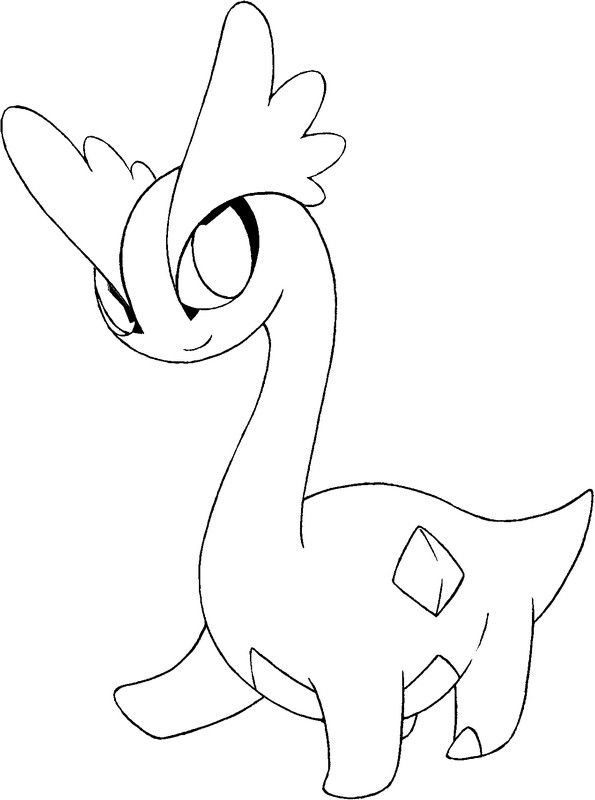 595x800 Amaura Pokemon Pokemon Coloring,