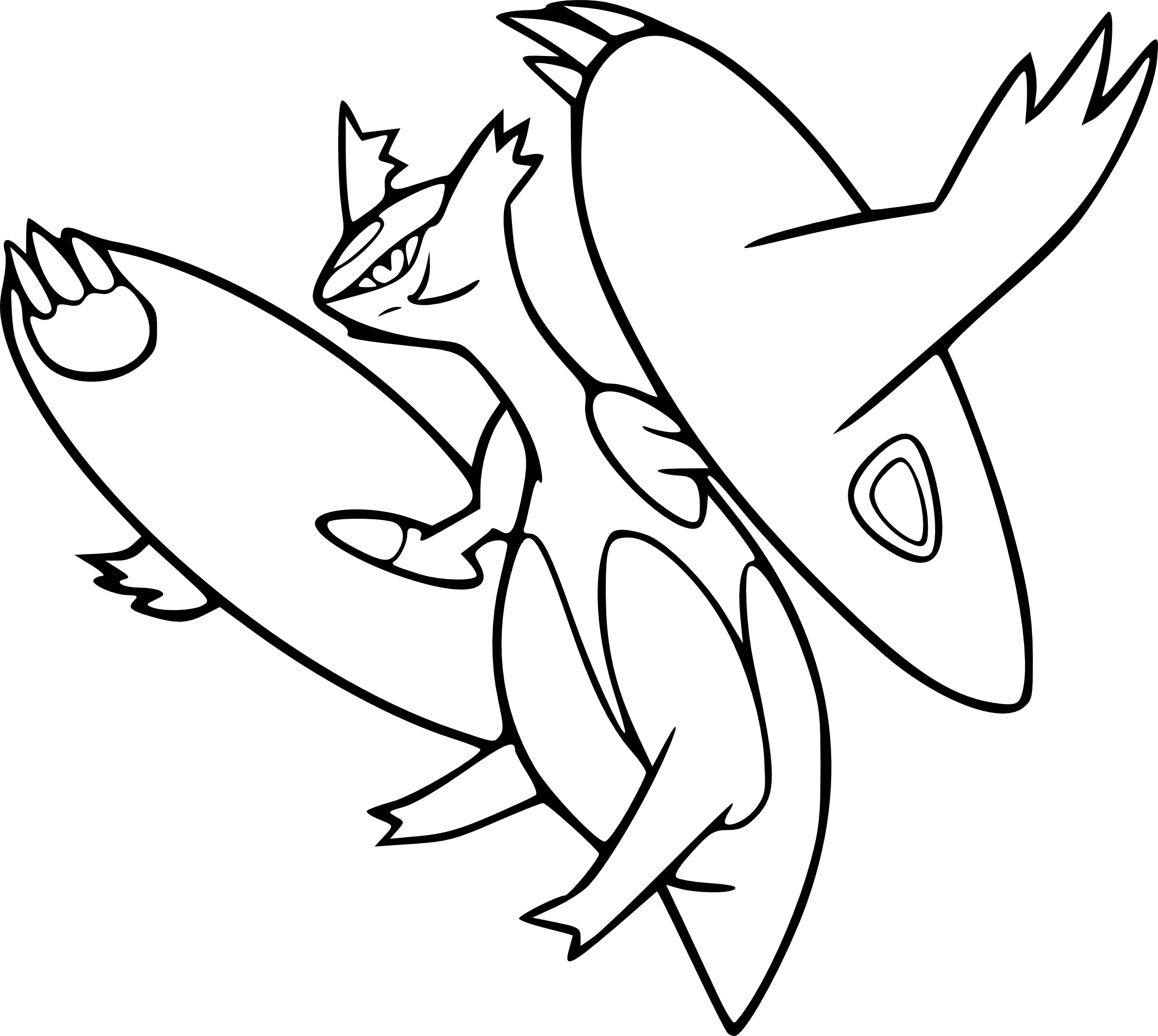 2359x2111 Collection Of Solutions Pokemon Coloring Pages X And Y Mega