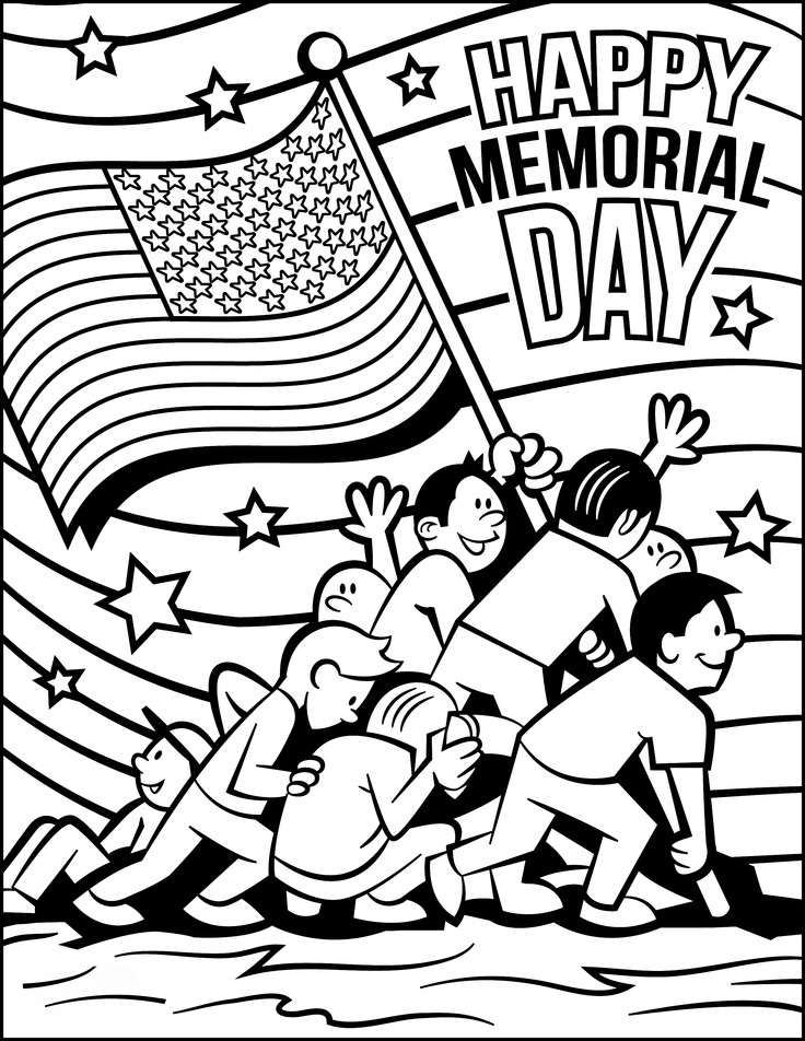 736x952 Memorial Day Coloring Pages Free Download For Kids Amp Preschoolers