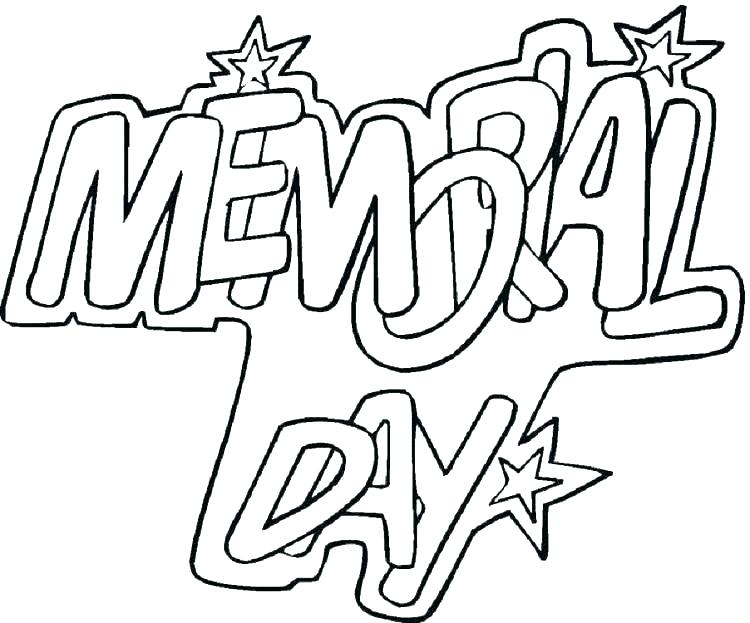 750x623 Memorial Day Coloring Pages 2018