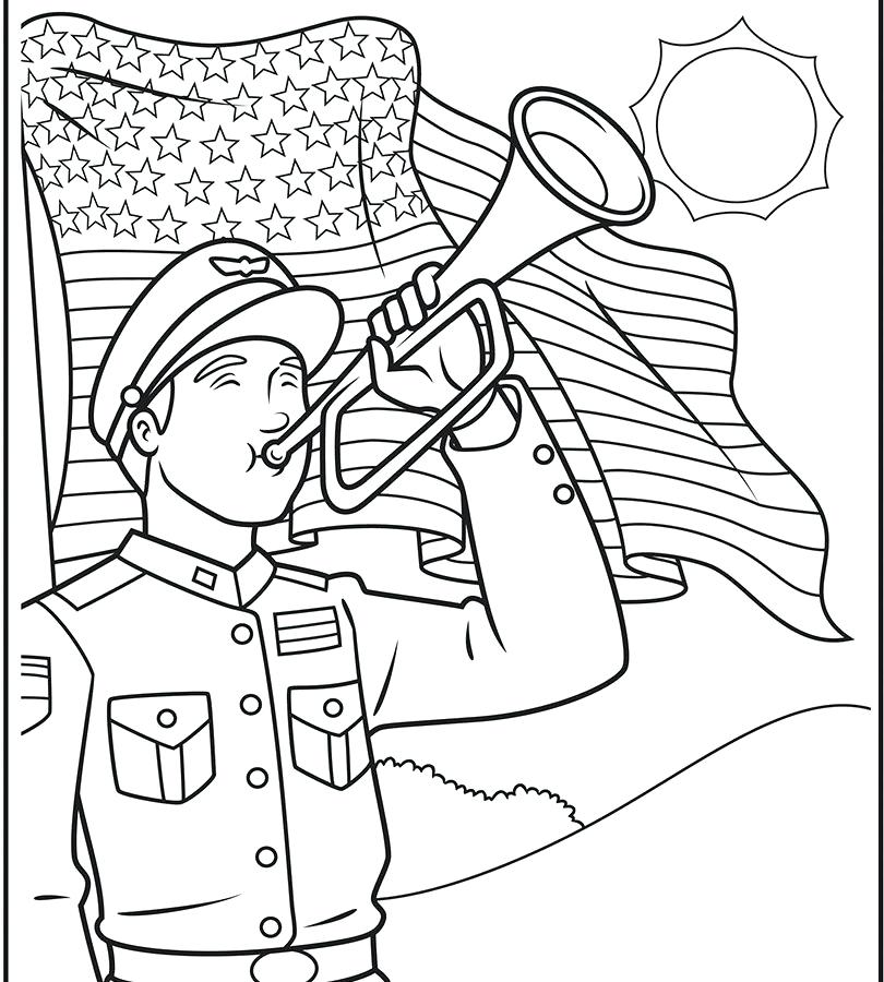 810x900 Memorial Day Coloring Pages Printable Free Kids For Memorial Day