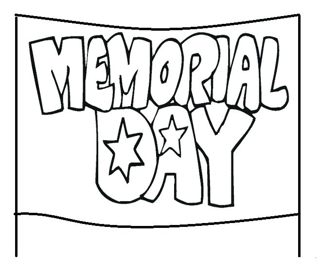 658x536 Memorial Day Pictures To Color Good Banner Coloring Pages Online