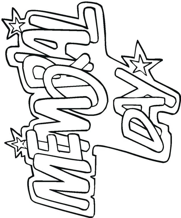 636x765 Memorial Day Coloring Pages Memorial Day Coloring Pages Printable