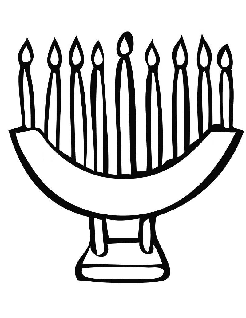 800x1035 Hanukkah Menorah Coloring Page Acpra